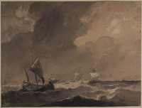 Z 039
          <br/>
          Een fregat en een hoeker bij zware storm
          <br/>
          <em>Schotel, Johannes Christiaan (1787-1838)</em>